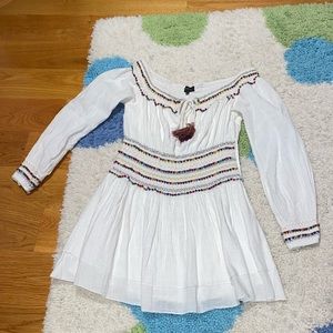 MAJORELLE Pom Pom accented dress